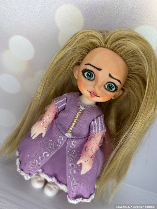 Куколка Ооак Рапунцель — ООАК (кастом куклы) (фото 2)