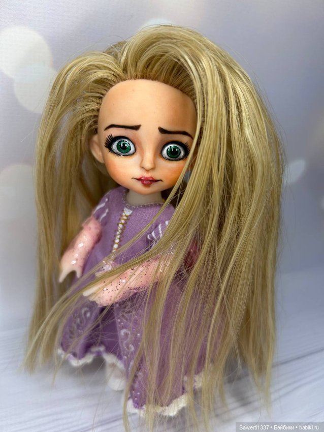 Куколка Ооак Рапунцель — ООАК (кастом куклы) (фото 5)