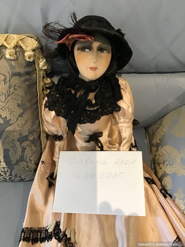 Будуарная антикварная кукла Арт-Деко (фото 8)