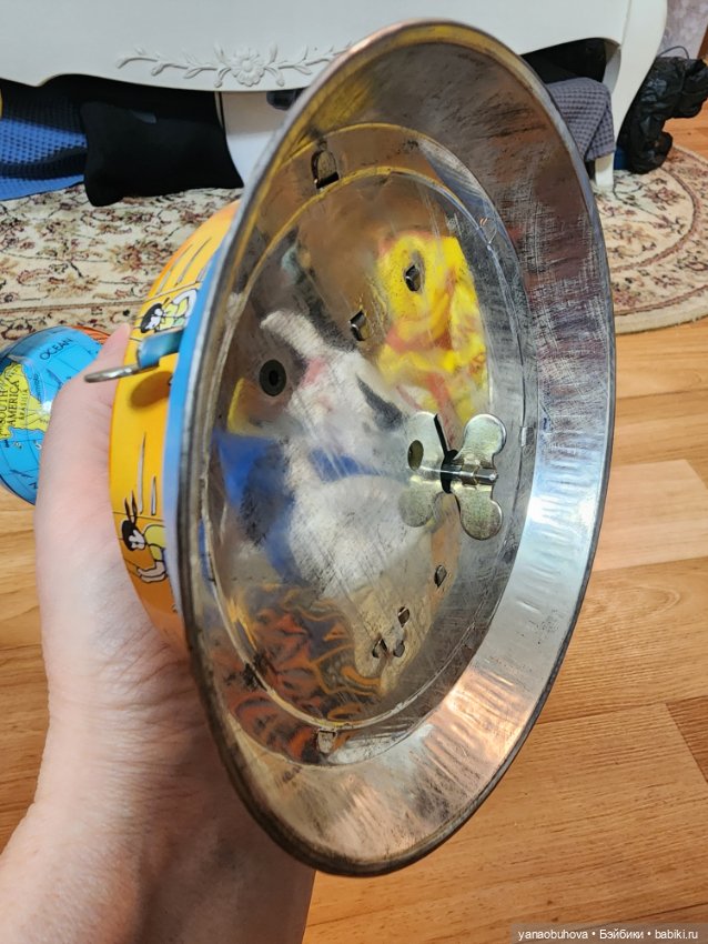 Заводная коллекционная винтажная игрушка самолеты, работает (фото 6)