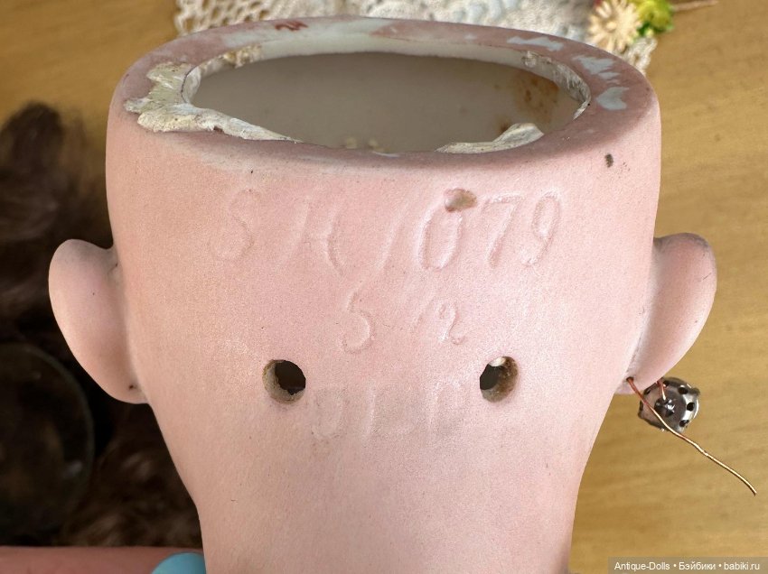 Антикварная немецкая кукла Simon & Halbig, 1079 на теле от Dressel & Pfeiffer (DEP) (фото 5)