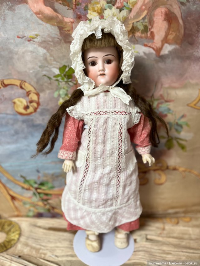 Очаровательная куколка кабинетного размера Ernst Heubach 1912 рост 39 см (фото 3)