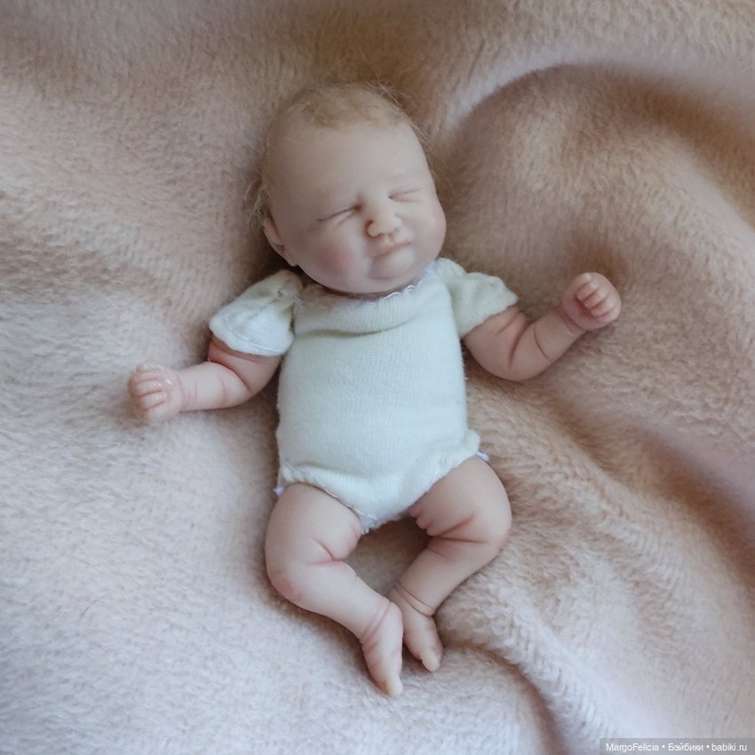 Мини реборн кукла младенец (фото 3)