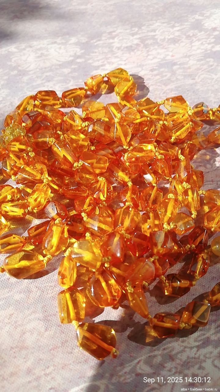 Янтарь Калининград природный Галстук (фото 6)