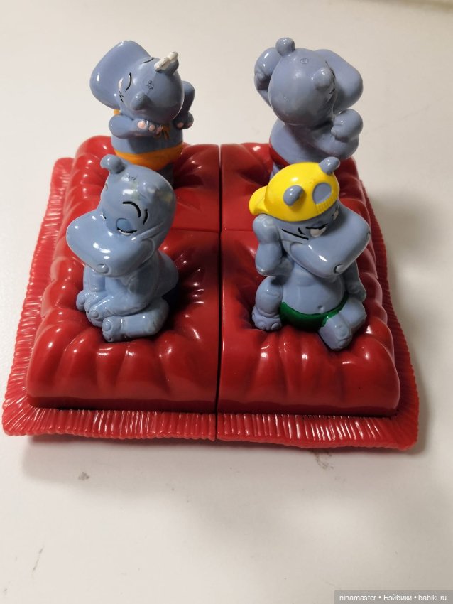 Киндер. Макси. Бегемоты на подушке. Печатающие (фото 4)