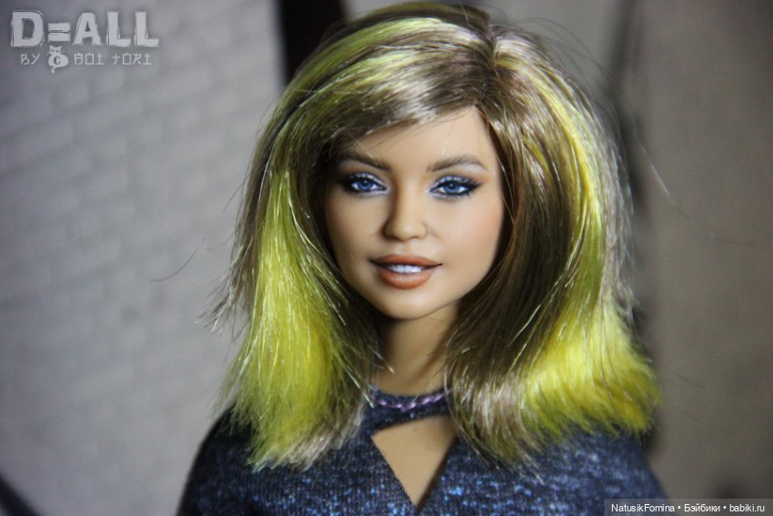 ООАК голова куклы Барби Игра с модой Barbie Fashionistas #87 Rockstar Glam (фото 2)