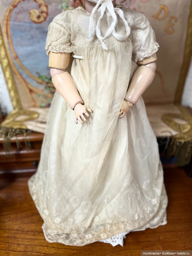 Большая антикварная немочка Kammer/Reinhardt/SH 66 рост 66 см (фото 7)