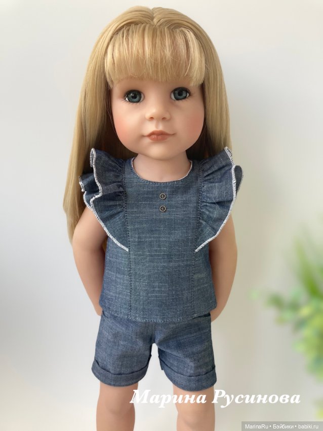 Блузка и шорты для куклы Готц (фото 2)