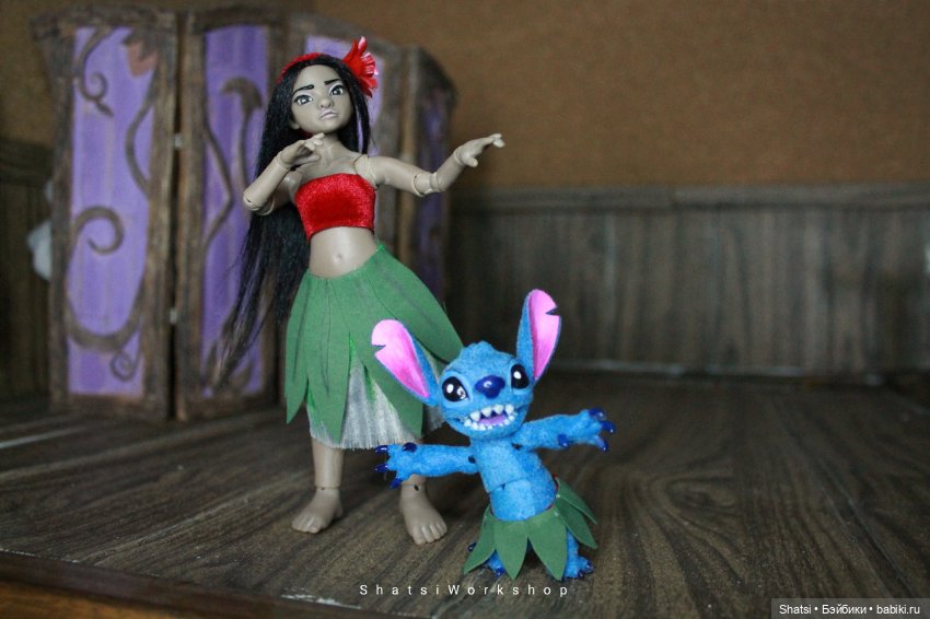 Лило и Стич — Авторские куклы
