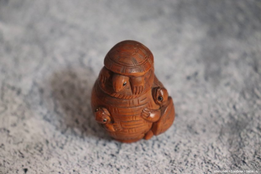Нэцкэ "черепахи на корзинке". Винтаж (фото 4)