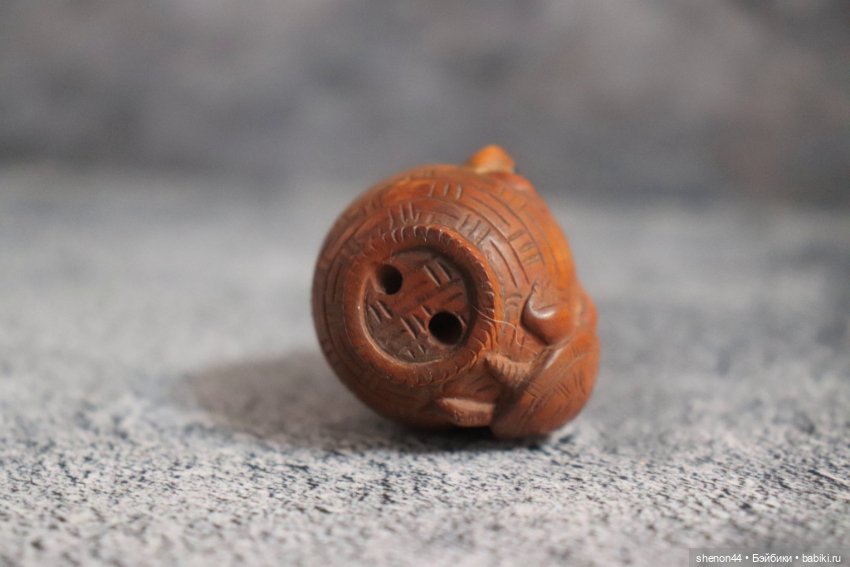 Нэцкэ "черепахи на корзинке". Винтаж (фото 3)