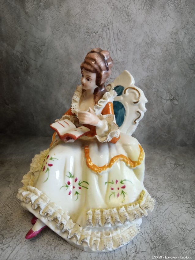 Дама с книгой. Винтаж — Статуэтки (фото 4)