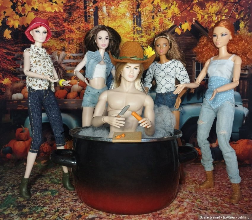 Осенние фотофоны для Барби и других кукол (фото 8)