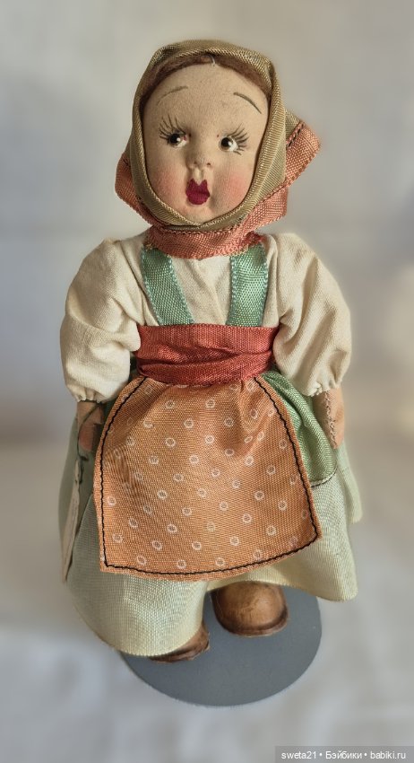 Антикварная итальянская кукла Lenci-type