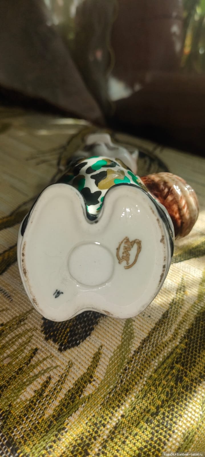 Статуэтка, фигурка, карандашница, вазочка Гжель. Поросёнок (фото 7)