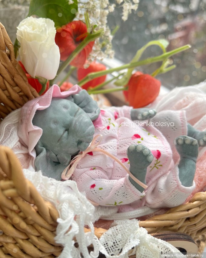 Слонёнок Груня , кукла младенец (фото 4)