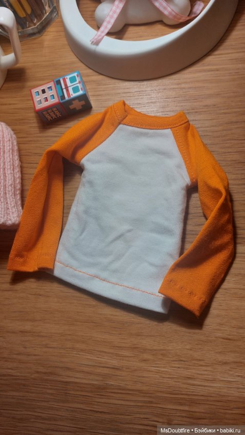 Кофта лонгслив 1/4 новая — Одежда для BJD (фото 4)