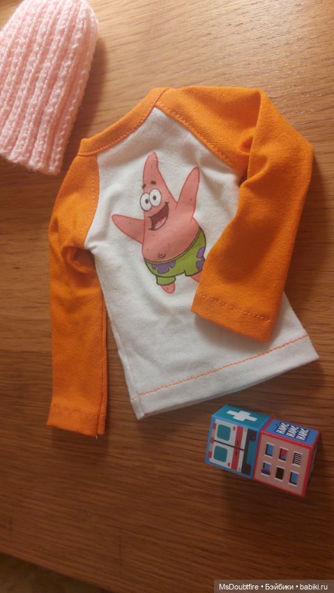 Кофта лонгслив 1/4 новая — Одежда для BJD