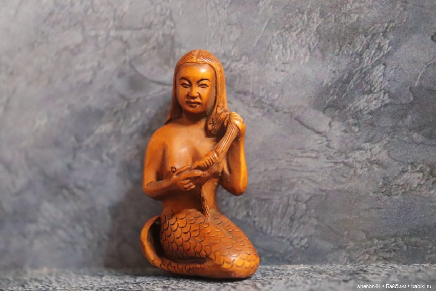 Нэцкэ "Русалочка с гребнем" (фото 5)