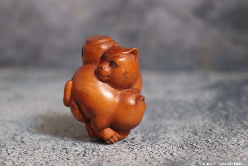 Нэцкэ "Играющие котята". Винтаж (фото 2)