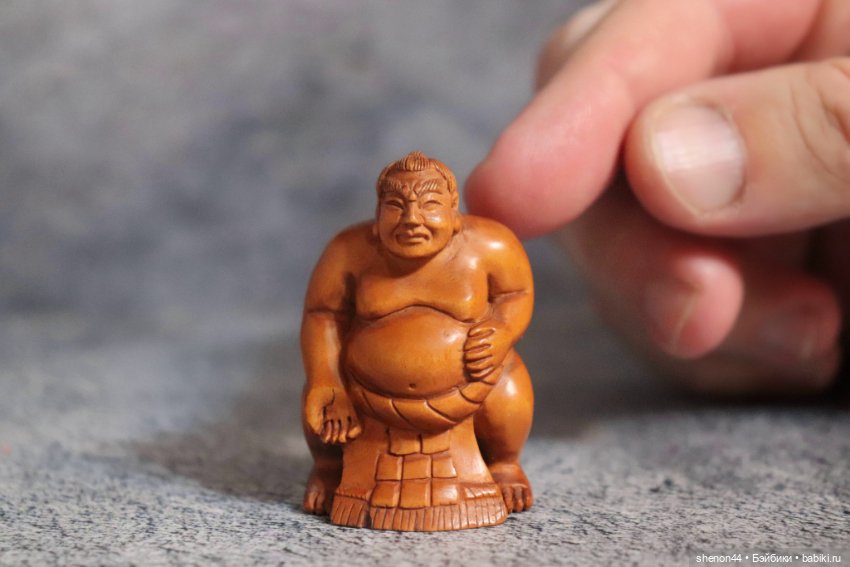 Нэцкэ "Борец сумо". Винтаж (фото 4)