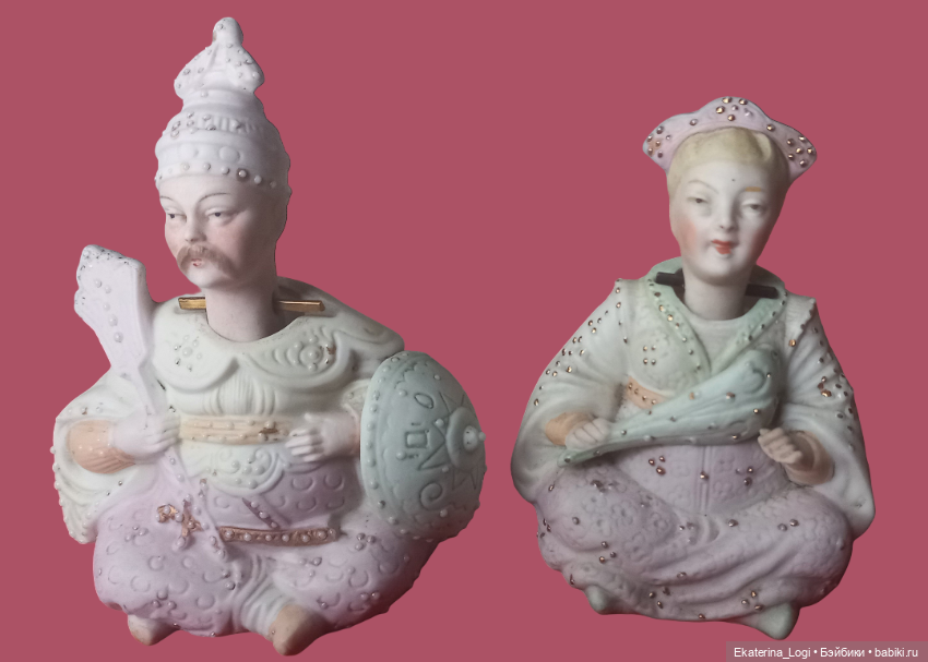 Продам пару хорошеньких фарфоровых фигур, "болванчики"