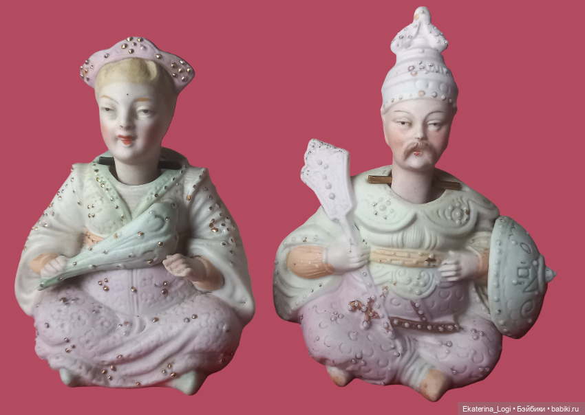 Продам пару хорошеньких фарфоровых фигур, "болванчики" (фото 2)