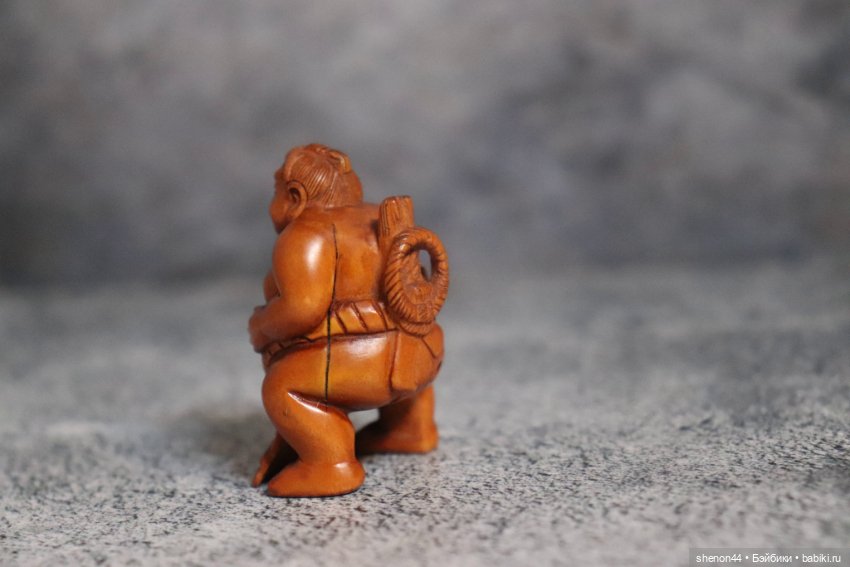 Нэцкэ "Борец сумо". Винтаж (фото 5)