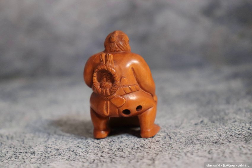 Нэцкэ "Борец сумо". Винтаж (фото 3)