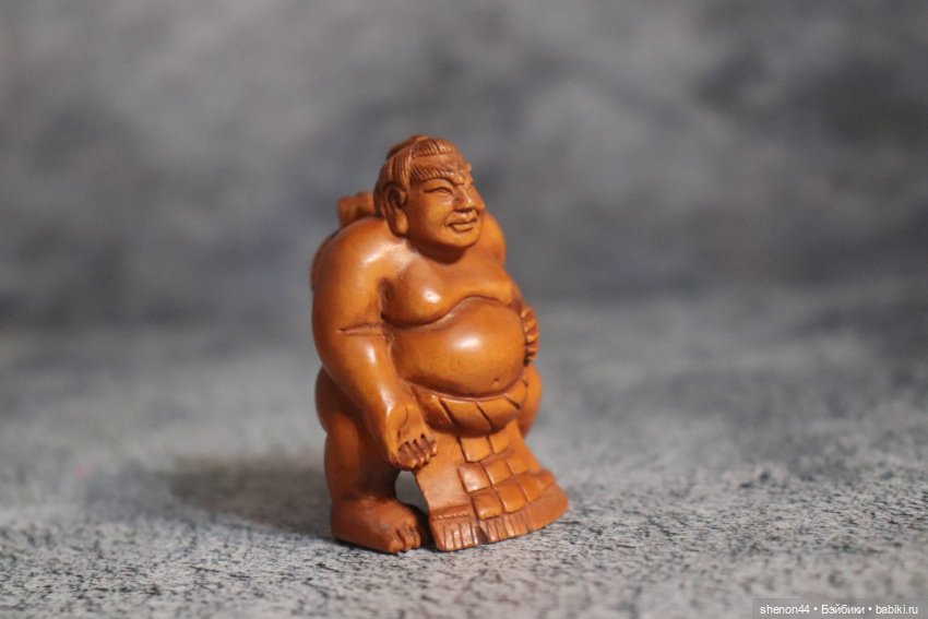 Нэцкэ "Борец сумо". Винтаж (фото 2)