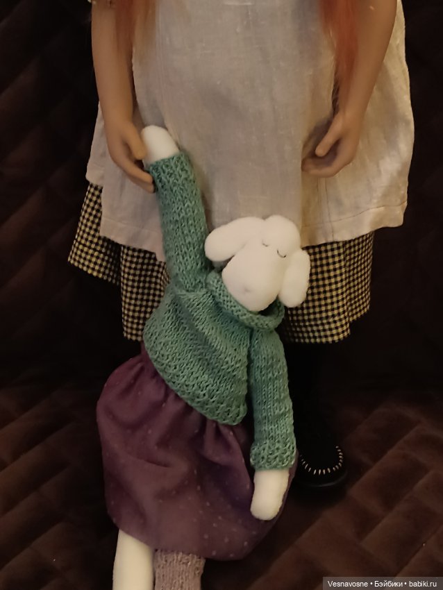 Овечка-компаньен для кукол (фото 2)