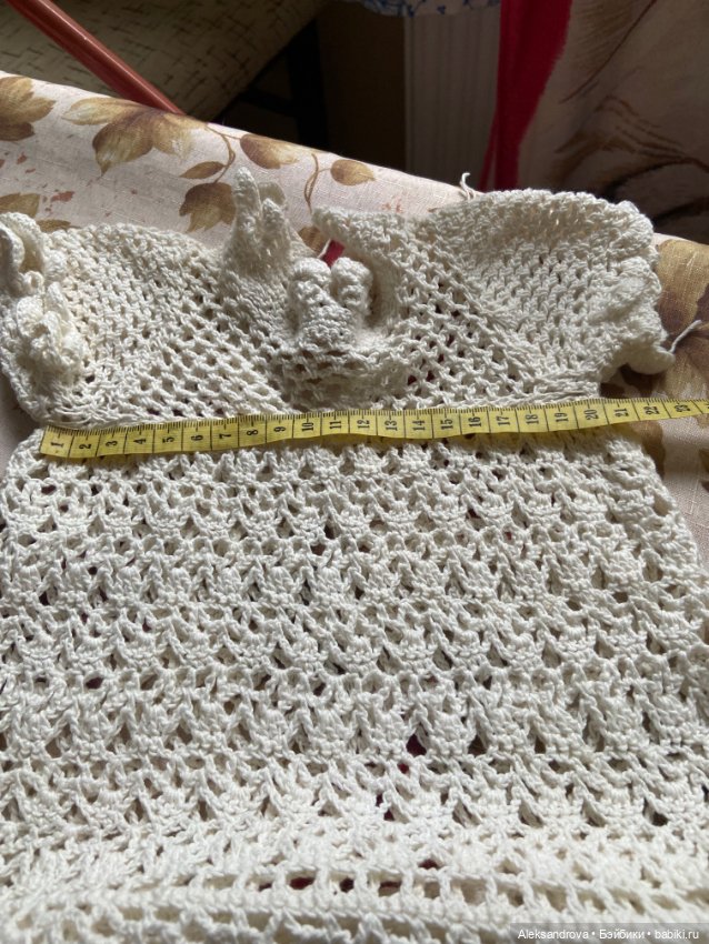 Красивое плетёное длинное платье (фото 4)