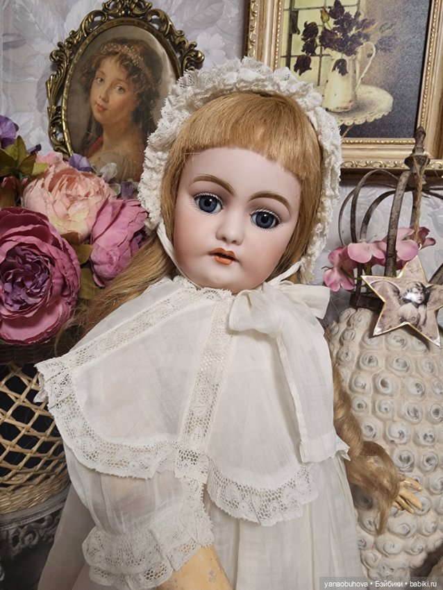 Прелестная антикварная девочка Симон Хальбиг 1039 в двух образах