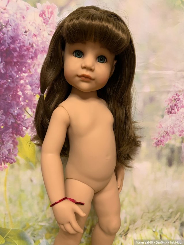 Ханна «Лето» 2016 г. от Готц(Gotz).Нюд.Замена глаз на зелёные (фото 8)