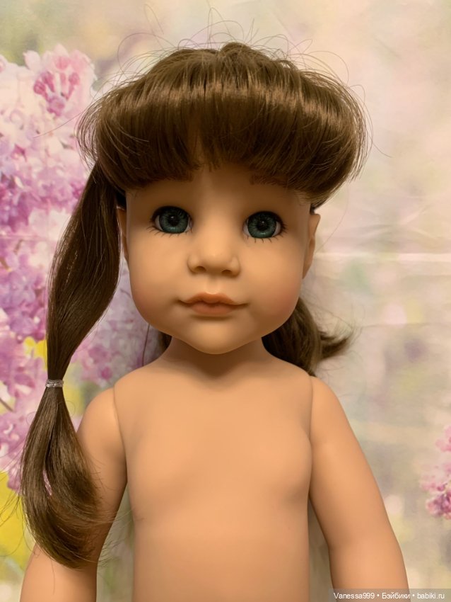 Ханна «Лето» 2016 г. от Готц(Gotz).Нюд.Замена глаз на зелёные (фото 2)