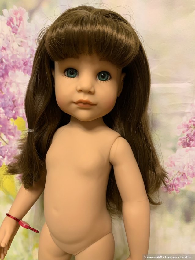 Ханна «Лето» 2016 г. от Готц(Gotz).Нюд.Замена глаз на зелёные (фото 9)