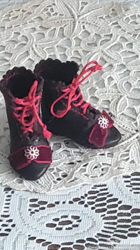 Обувь для антикварной куклы (фото 4)