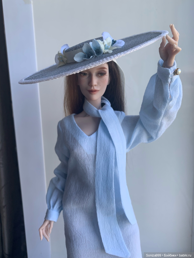 Голубое платье для пышных девочек Ольги Литвинович (фото 3)