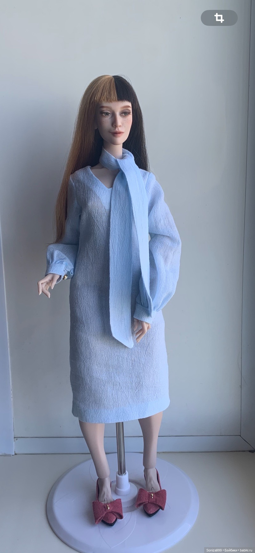 Голубое платье для пышных девочек Ольги Литвинович (фото 2)