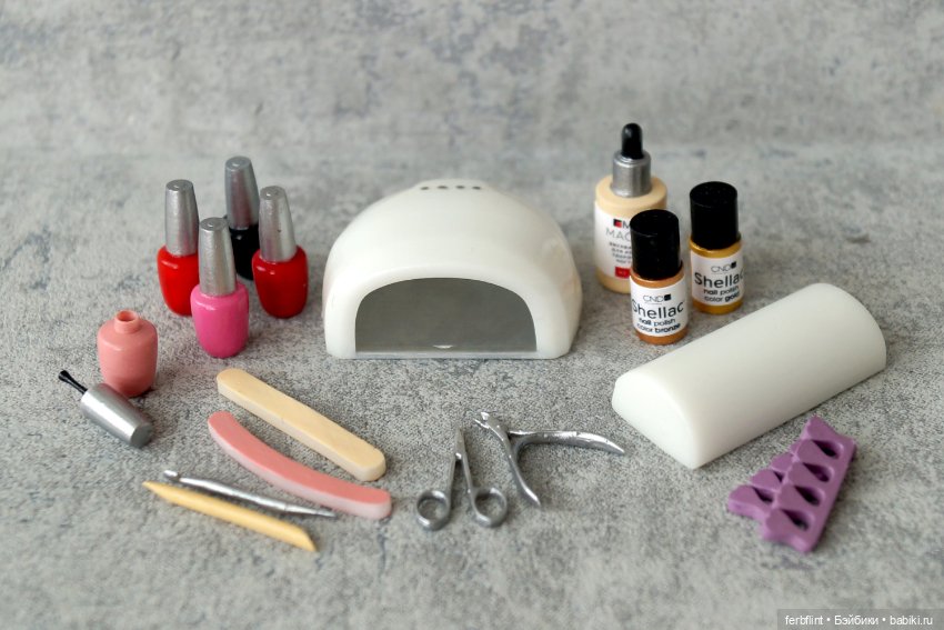 Набор для маникюра (масштаб 1:6)
