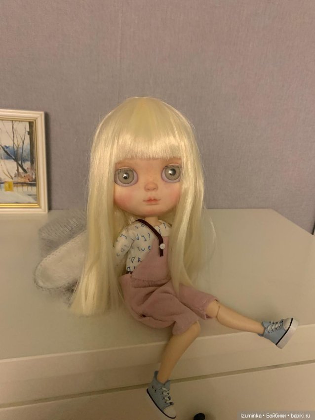 Blythe ooak, Блайз ООАК , нежная девочка - альбинос (фото 3)