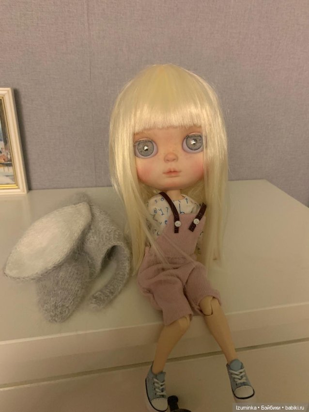 Blythe ooak, Блайз ООАК , нежная девочка - альбинос (фото 10)