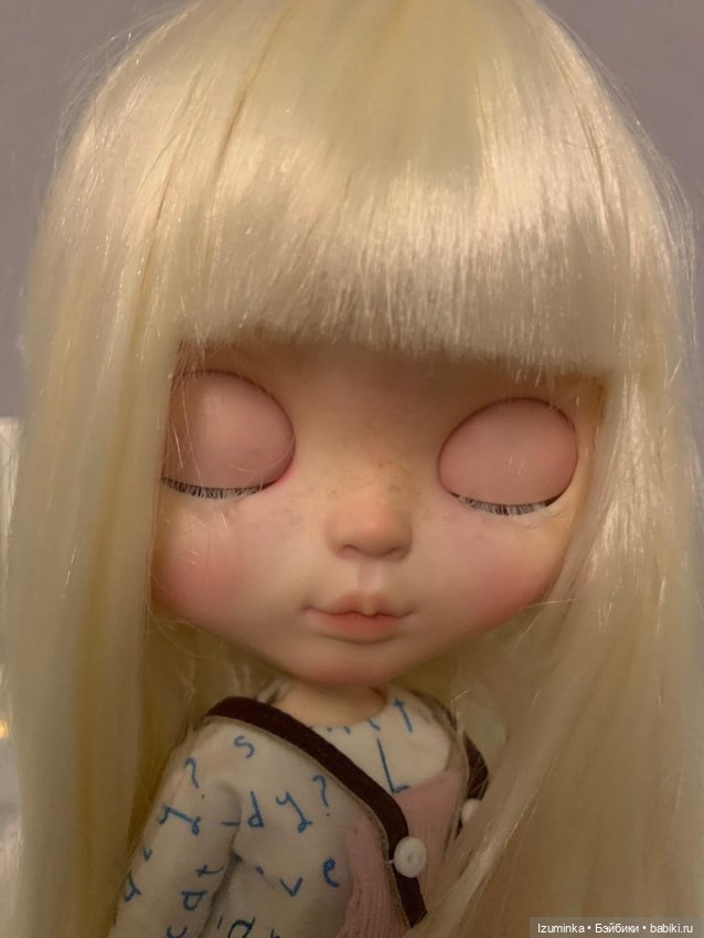 Blythe ooak, Блайз ООАК , нежная девочка - альбинос