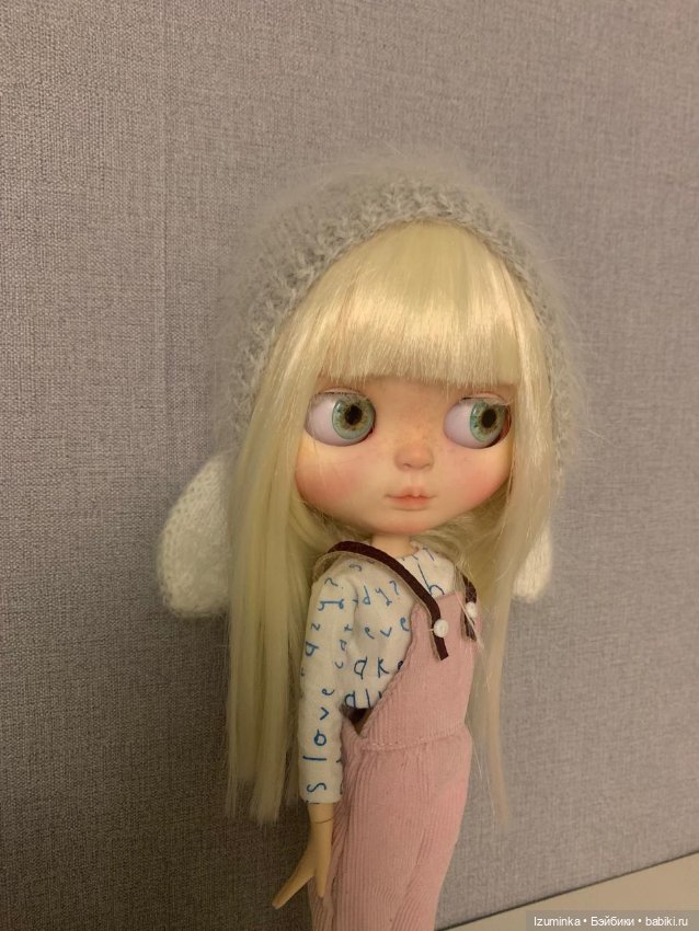 Blythe ooak, Блайз ООАК , нежная девочка - альбинос (фото 8)