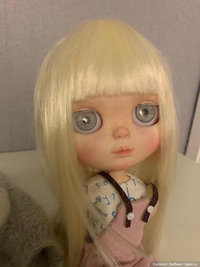 Blythe ooak, Блайз ООАК , нежная девочка - альбинос (фото 9)
