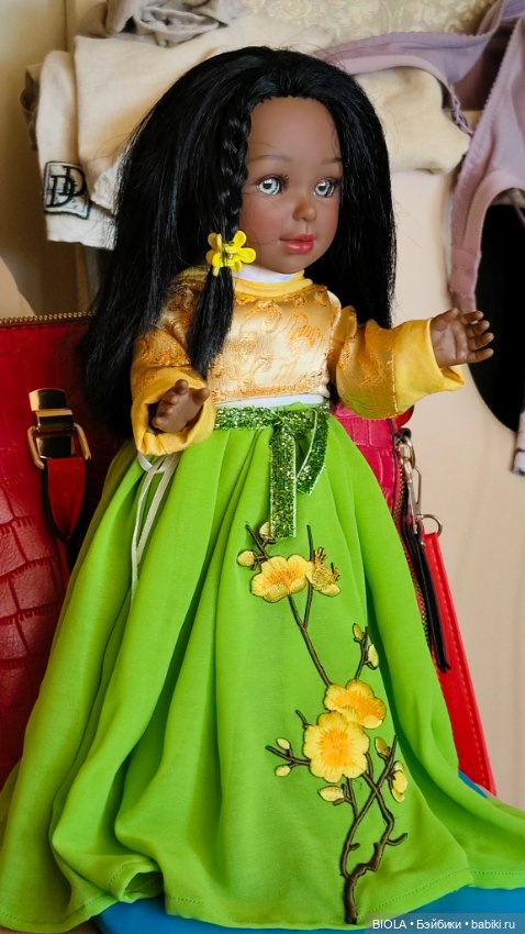 Кукла Вестида де Азул мулатка ООАК (фото 4)