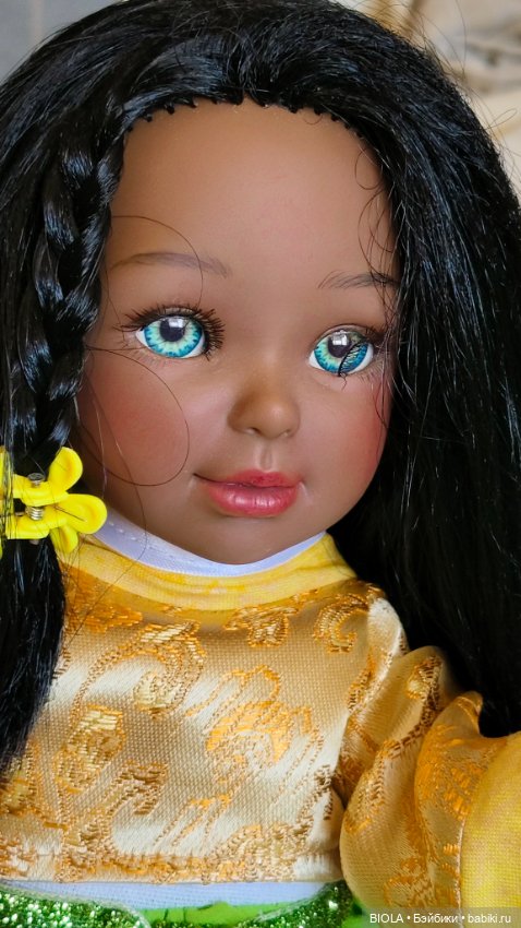 Кукла Вестида де Азул мулатка ООАК