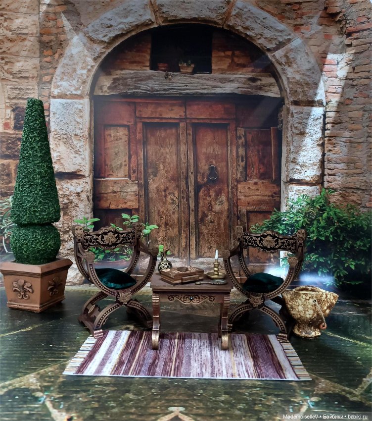 Дерево кипарис в кадке — Миниатюра для кукол (фото 4)