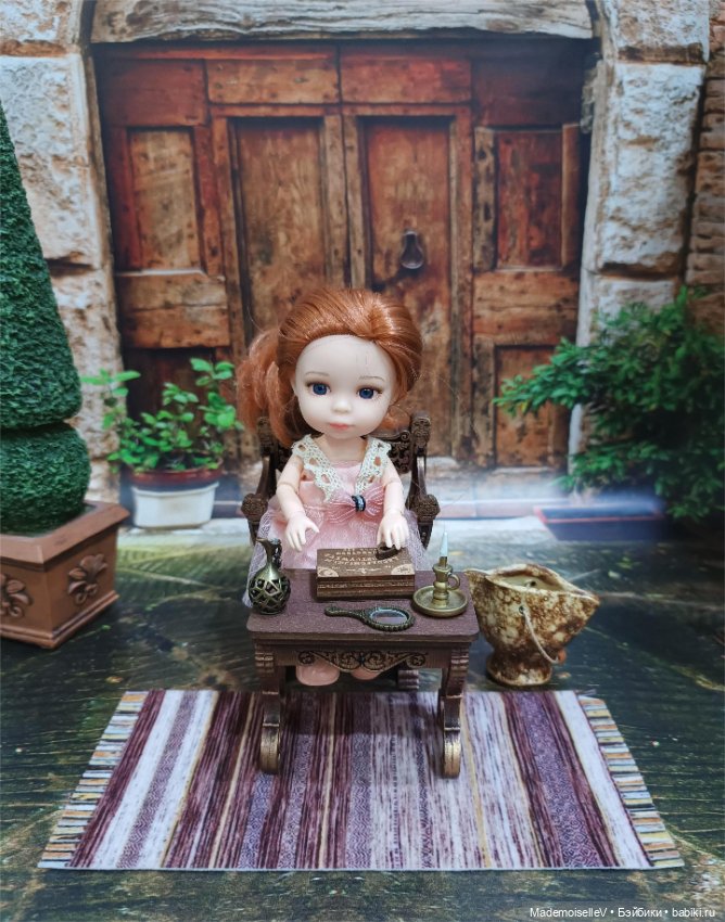 Дерево кипарис в кадке — Миниатюра для кукол (фото 10)