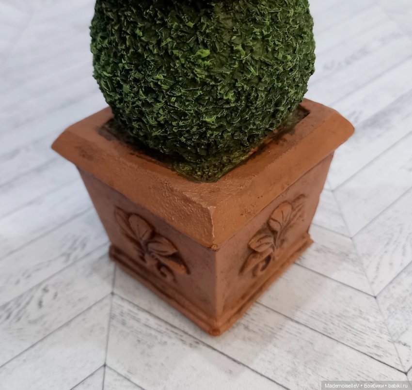 Дерево кипарис в кадке — Миниатюра для кукол (фото 9)